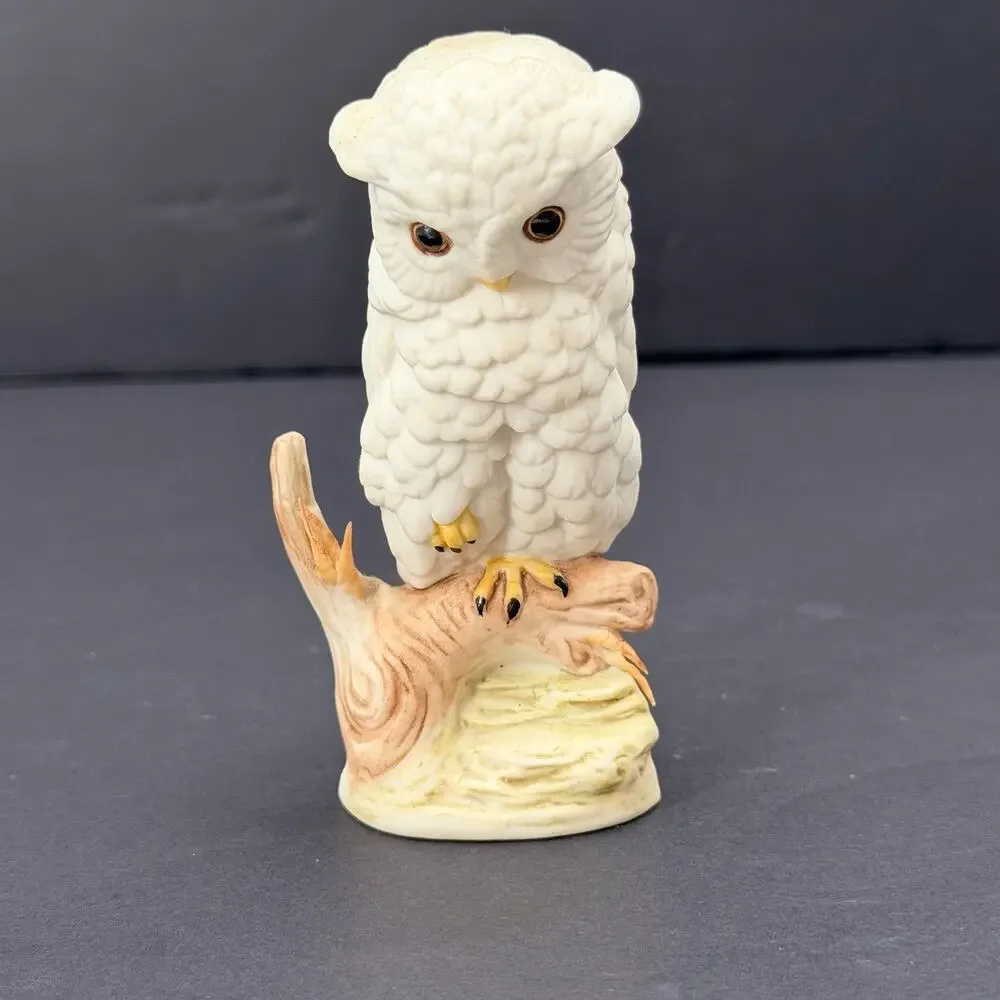 Vintage 1950's Cybis Porcelain Bisque Baby Snowy Owl Figurine 4.25